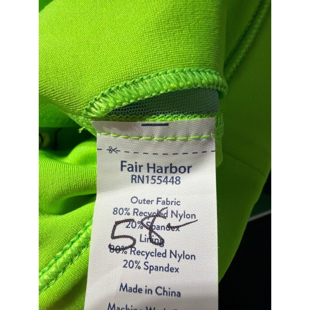 NWT Fair Harbor The Corliss Sports Bra Neon Lime Small Athletic Athleisure - Picture 6 of 6